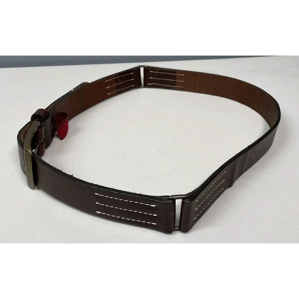 Cole Haan Mens 85/34 Chocolate Brown Genuine Leather Belt Classic Minimalist